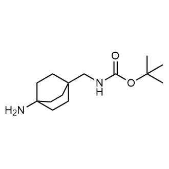 ((4-氨基双环螺[2.2.2]辛烷-1-基)甲基)氨基甲酸叔丁酯结构式