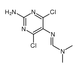 2-amino-5-{[(dimethylamino)methylene]amino}-4,6-dichloropyrimidine结构式