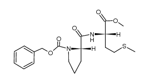 CARBOBENZYLOXY-L-PROLYL-L-METHIONINE METHYL ESTER Structure