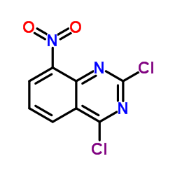 2,4-二氯-8-硝基喹唑啉结构式