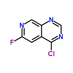 4-CHLORO-6-FLUOROPYRIDO[3,4-D]PYRIMIDINE Structure