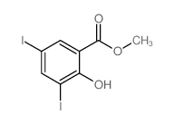 Methyl 2-hydroxy-3,5-diiodobenzoate Structure