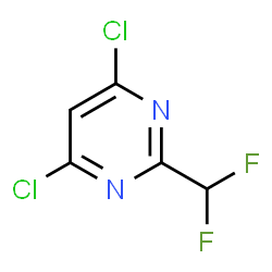 4,6-二氯-2-(二氟甲基)嘧啶结构式