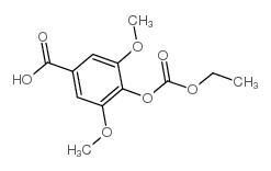 4-乙氧基羰氧基-3,5-二甲氧基苯甲酸结构式