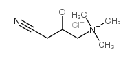1-Propanaminium,3-cyano-2-hydroxy-N,N,N-trimethyl-, chloride (1:1) Structure