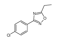 3-(4-氯苯基)-5-乙基-1,2,4-噁二唑结构式