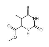 methyl 5-methyl-2-oxo-6-thioxo-1,2,3,6-tetrahydropyrimidine-4-carboxylate结构式