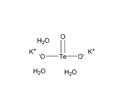 Potassium tellurite trihydrate Structure