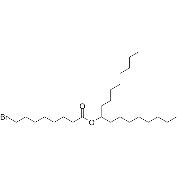 Heptadecan-9-yl 8-bromooctanoate structure