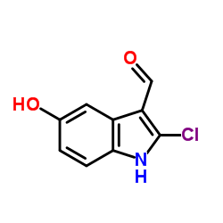 2-Chloro-5-hydroxy-1H-indole-3-carbaldehyde Structure