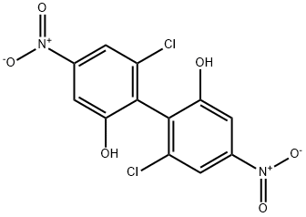 6,6'-Dichloro-4,4'-dinitro-2,2'-biphenol Structure