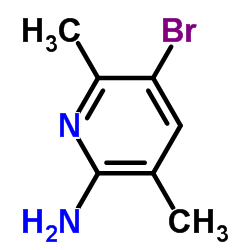 5-bromo-3,6-dimethyl-pyridin-2-amine Structure
