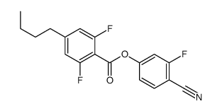 (4-cyano-3-fluorophenyl) 4-butyl-2,6-difluorobenzoate Structure