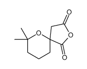7,7-dimethyl-2,6-dioxaspiro[4.5]decane-1,3-dione Structure