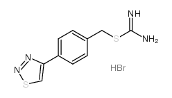 4-(1,2,3-噻二唑-4-基)苄胺甲烷脒硫基氢溴酸结构式