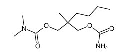 N,N-Dimethylcarbamic acid 2-(carbamoyloxymethyl)-2-methylhexyl ester结构式