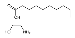 decanoic acid, compound with 2-aminoethanol (1:1) Structure