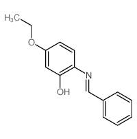 Phenol,5-ethoxy-2-[(phenylmethylene)amino]-结构式