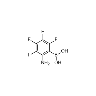 (2-氨基-3,4,5,6-四氟苯基)硼酸结构式