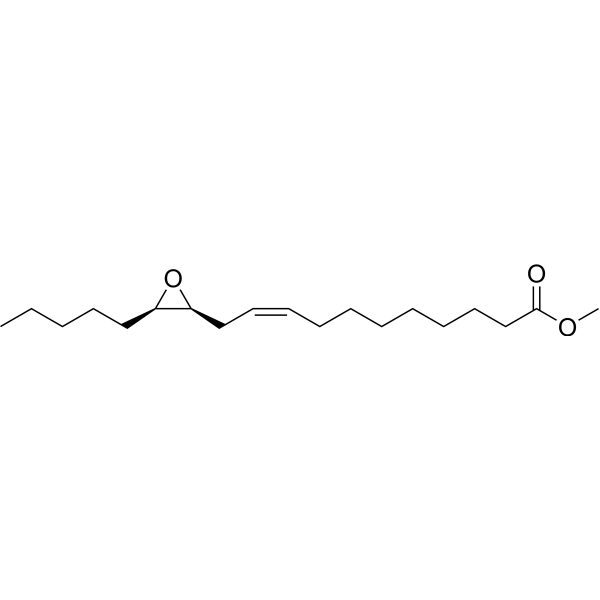 (9Z)-11-[(2S,3R)-3-戊基-2-环氧乙烷基]-9-十一碳烯酸甲酯结构式