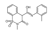 2-Methyl-N-(2-methylphenyl)-3-oxo-3,4-dihydro-2H-1,2-benzothiazin e-4-carboxamide 1,1-dioxide Structure