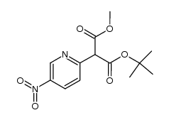 tert-butyl methyl 2-(5-nitropyridin-2-yl)malonate结构式