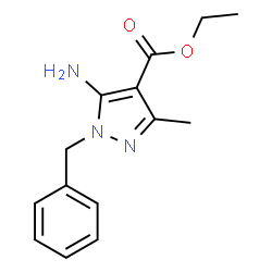 ethyl 5-amino-1-benzyl-3-methyl-1H-pyrazole-4-carboxylate Structure