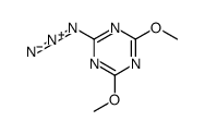 2-azido-4,6-dimethoxy-1,3,5-triazine Structure