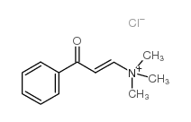 trimethyl(3-oxo-3-phenylprop-1-enyl)ammonium chloride Structure