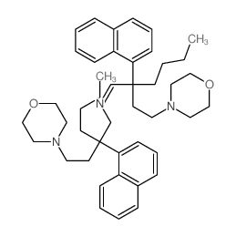 Morpholine, 4,4-(delta,delta-nitriloditetramethylene)bis(gamma-butyl-gamma-(1-naphthyl)-结构式