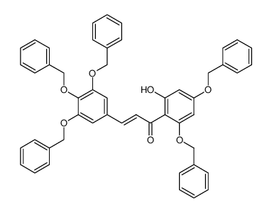 (E)-1-[2,4-bis(benzyloxy)-6-hydroxyphenyl]-3-[3,4,5-tris(benzyloxy)phenyl]propenone结构式