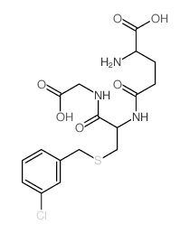 2-amino-4-[[1-(carboxymethylcarbamoyl)-2-[(3-chlorophenyl)methylsulfanyl]ethyl]carbamoyl]butanoic acid结构式