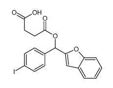 Succinic acid hydrogen 1-[α-(2-benzofuranyl)-p-iodobenzyl] ester结构式