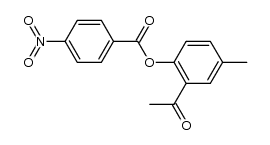 1-[2-(4-nitrobenzoyloxy)-5-methylphenyl]-ethanone Structure