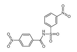 4-nitro-N-(3-nitrophenyl)sulfonylbenzamide结构式