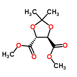 (-)-Dimethyl 2,3-O-isopropylidene-L-tartrate Structure