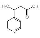3-(吡啶-4-基)丁酸结构式