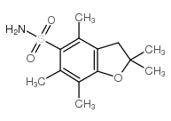 2,2,4,6,7-五甲基二氢苯并呋喃-5-磺酰胺结构式