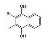 2-bromo-3-methylnaphthalene-1,4-diol Structure