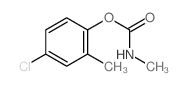 (4-chloro-2-methyl-phenyl) N-methylcarbamate结构式