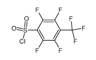 2,3,5,6-Tetrafluoro-4-trifluoromethyl-benzenesulfonyl chloride Structure