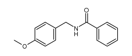 N-(4-methoxybenzyl)-benzoylamide结构式