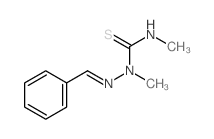1-(benzylideneamino)-1,3-dimethyl-thiourea结构式