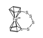 1,2,3,4-tetrathia[4]ferrocenophane结构式