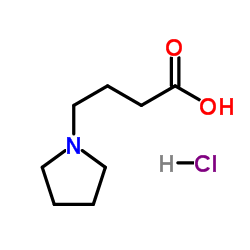 4-pyrrolidin-1-ylbutanoic acid,hydrochloride Structure