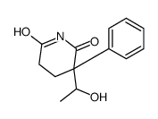 3-(1-Hydroxyethyl)-3-phenyl-2,6-piperidinedione Structure