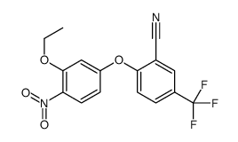 2-(3-ethoxy-4-nitrophenoxy)-5-(trifluoromethyl)benzonitrile结构式