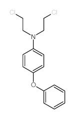 Aniline, N,N-bis(2-chloroethyl)-p-phenoxy- Structure