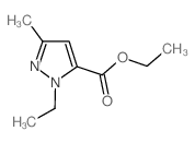 3-甲基-1-乙基-1H-吡唑-5-甲酸乙酯结构式