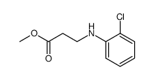 N-(2-chlorophenyl)-β-alanine methyl ester Structure